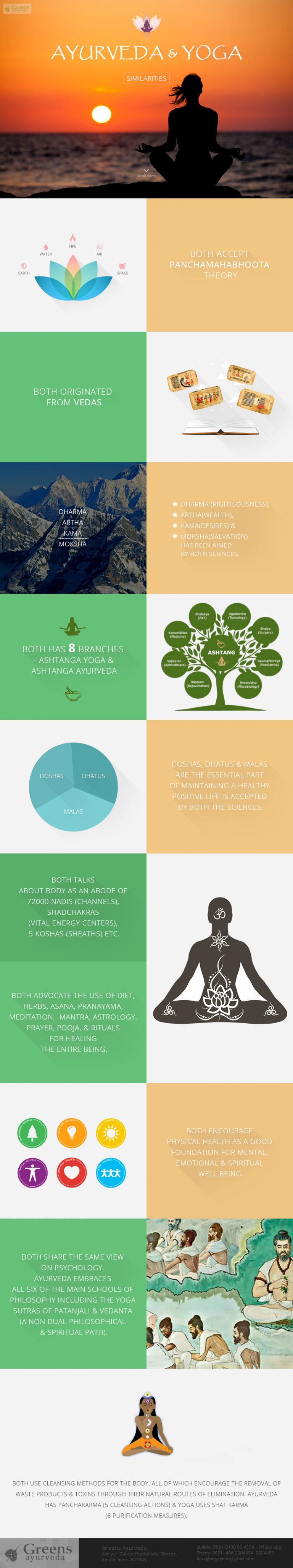 What are the Similarities Of Ayurveda And Yoga Infographics